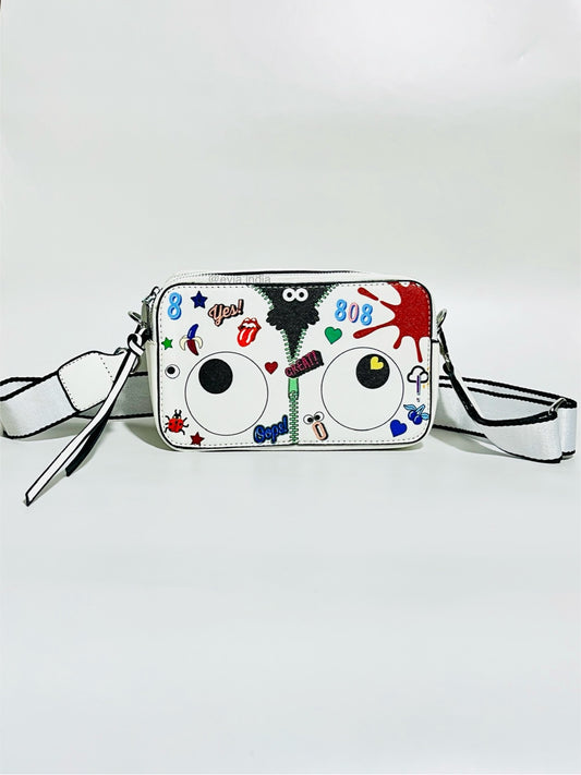 Quirky Eye Theme Cross-Body Bag